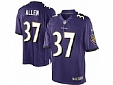 Nike Men & Women & Youth Ravens 37 Javorius Allen Limited Purple NFL Vapor Untouchable Limited Jersey,baseball caps,new era cap wholesale,wholesale hats